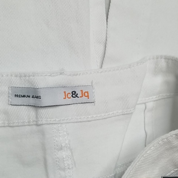 JC&JQ Premium Stretch Jeans White Denim Skirt - Picture 6 of 10